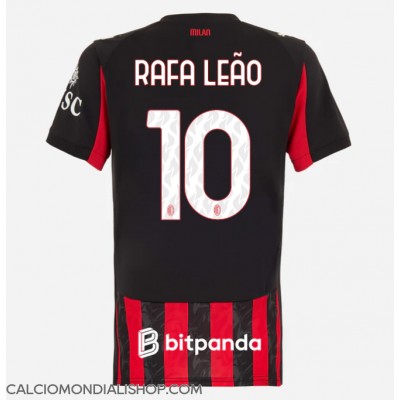 Maglie da calcio AC Milan Rafael Leao #10 Prima Maglia Femminile 2025-26 Manica Corta Maglie da calcio AC Milan Rafael Leao #10 Prima Maglia Femminile 2025-26 Manica Corta